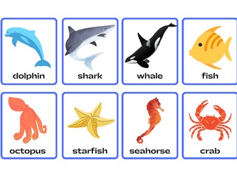 Sea/ Ocean animals Flashcards