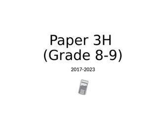 Edexcel Grades 7-9 Exam Qs 3H