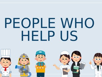 People who help us PPT - Community theme