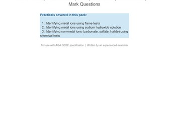 AQA GCSE Chemistry Required Practical- Ion Tests