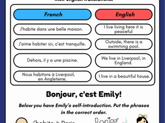 Où  habites-tu? À Paris