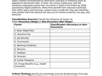IGCSE Economics 0455 Chapter 17 Workers + Worksheet (2027 syllabus)