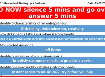 1.1 Rewards of starting a business