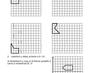 MATHEMATEG TGAU: Taflen Waith Helaethiadau