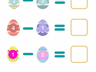 Easter Egg Subtraction - 5 & 10