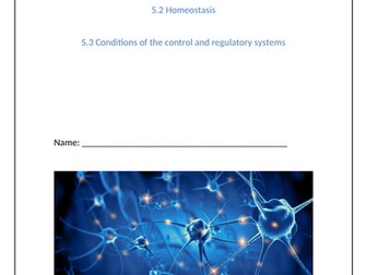 AAQ Cambridge Nationals in Health and Social Care F091 - TA5 Nervous System Work Booklet