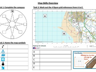 Map Skills Revision Activity
