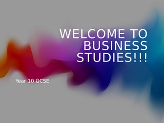 AQA GCSE business course introduction