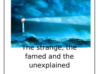 Phenomenal: The Mystery of the Flannel Isle lighthouse - unit of work