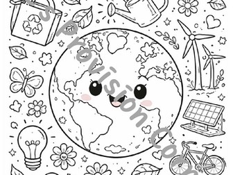 Earth day colouring sheets