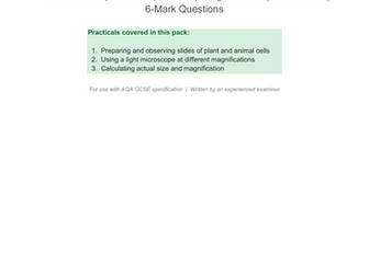 AQA GCSE Biology Required Practical- Microscopy