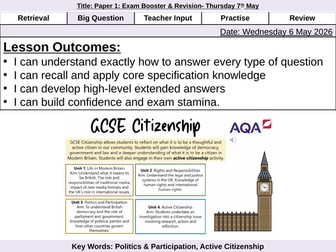 GCSE Citizenship Paper 1 Exam Booster