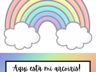Spanish colours activity - Mi arcoíris (My rainbow)
