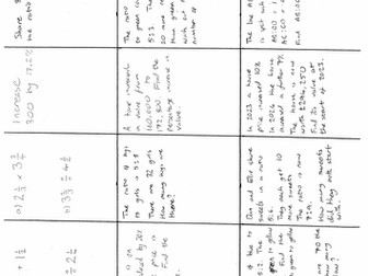 Maths GCSE Higher Ch 4 Revision Mat