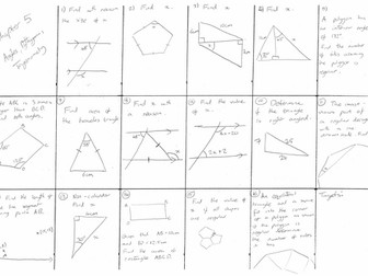 Maths GCSE Higher Chapter 5 Revison Mat