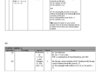 Mixed Transformations Exam Questions