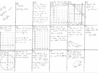 Edexcel GCSE Maths Higher Ch 15 Revision Mat