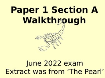 12 AQA Language Past Exam Walk-throughs on Paper 1 and Paper 2