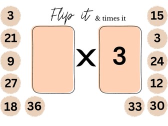 Flip it & times it - Times tables game