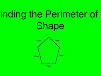 Finding the Perimeter of a Shape