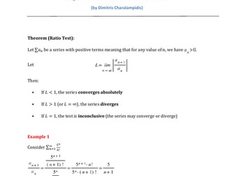 Ratio Test for Convergence – Mega Smart Notes (AP Calculus BC Unit 10.8)