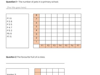 Bar Chart  Worksheet