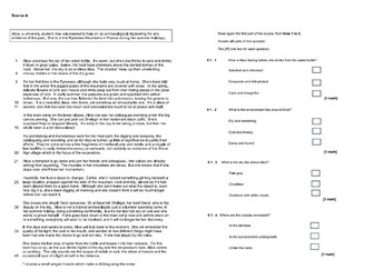 Language Paper 1 - AQA 2026 style exam paper