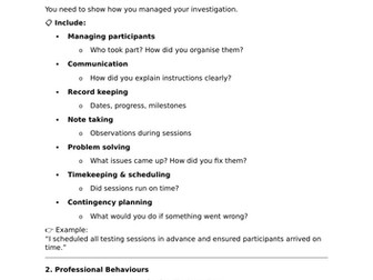 Unit E: Research Methods in Sport Helpsheets