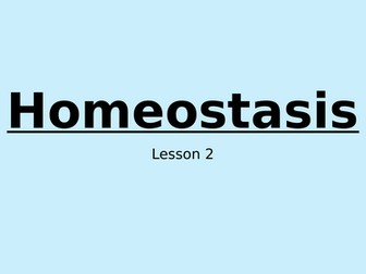 Endocrine System - Homeostasis