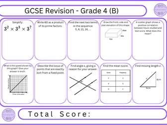 GCSE Maths Revision - Grade 4