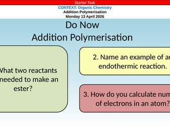 AQA GCSE Chemistry Polymers