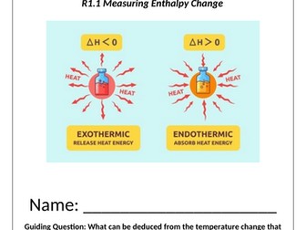 IB Chemistry (2025) R1.1 Measuring Enthalpy Changes