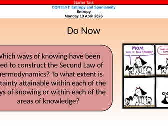 IB Chemistry (2025) R1.4 Entropy and Spontaneity
