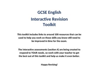 Interactive GCSE English Language resource