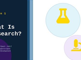 Unit E Research Project BTEC 2019.