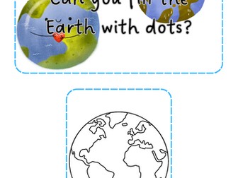 Earth day - pointillisim  painting