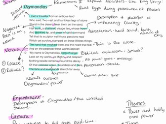 AQA Power and Conflict annotated poems ALL