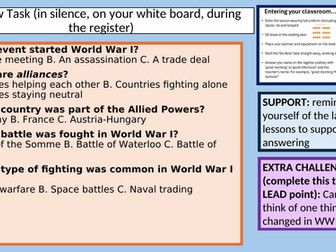War Poetry Y7