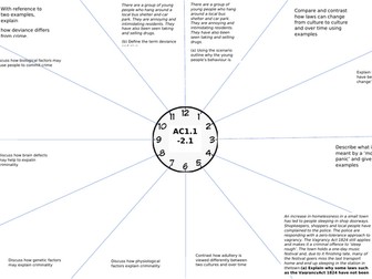 Criminology Unit 2 Revision Clocks