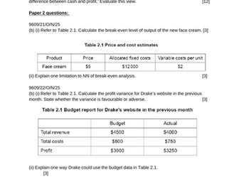 AS Business 9609 Section 5