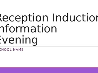 Transition - Information Presentation