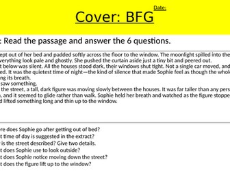 Cover lesson: Creative writing inspired by the BFG