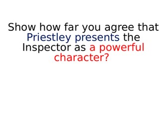 An Inspector Calls- Inspector Presented as a Powerful Character