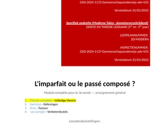 Module: L’imparfait ou le passé composé ? (De imparfait of de passé composé?)