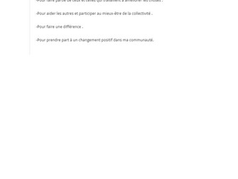 Pourquoi faire du Benevolat