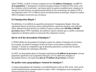 Les chiffres de l'immigration en France
