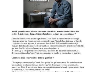 De la délinquance à la réinsertion  le parcours de Yazid