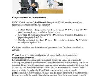 Pourquoi les personnes handicapées sont discriminées au travail