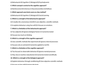Approaches - Psychodynamic Approach