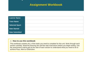 Psychology for Sports Performance NCFE